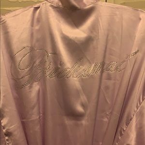 Silk bridesmaid robe